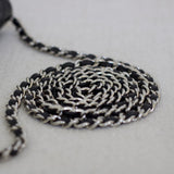 Chanel Black Caviar Wallet on Chain with Silver Hardware