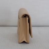 Chanel Beige Clair Caviar Wallet on Chain with Gold Hardware