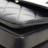 Chanel Black Lambskin Small Trendy Top Handle with Light Gold Hardware