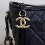 Chanel Black Lambskin New Medium Gabrielle Hobo with Mixed-Metal Hardware