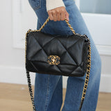 Chanel Black Lambskin Small 19 with Mixed-Metal Hardware