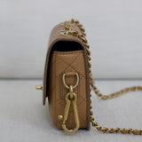 Chanel 19K Caramel Calfskin Multi Pouching Flap with Coin Purse