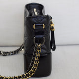 Chanel Black Lambskin New Medium Gabrielle Hobo with Mixed-Metal Hardware