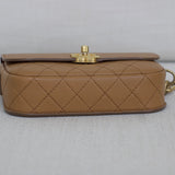 Chanel 19K Caramel Calfskin Multi Pouching Flap with Coin Purse
