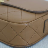 Chanel 19K Caramel Calfskin Multi Pouching Flap with Coin Purse