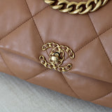 Chanel 21K Caramel Lambskin Small 19 with Mixed-Metal Hardware