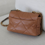 Chanel 21K Caramel Lambskin Small 19 with Mixed-Metal Hardware