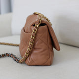 Chanel 21K Caramel Lambskin Small 19 with Mixed-Metal Hardware