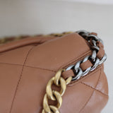 Chanel 21K Caramel Lambskin Small 19 with Mixed-Metal Hardware