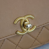 Chanel 19K Caramel Calfskin Multi Pouching Flap with Coin Purse