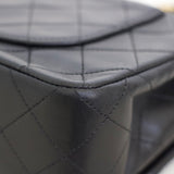 Vintage Chanel Black Lambskin Small Classic Flap with 24k Gold Hardware
