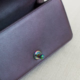 Chanel Iridescent Purple Goatskin Small Boy with Iridescent Rainbow Hardware