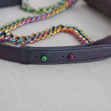 Chanel Iridescent Purple Goatskin Small Boy with Iridescent Rainbow Hardware