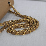 Vintage Chanel Dark Beige Caviar Medium Classic Flap with 24k Gold Hardware