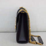 Saint Laurent Black Grain Medium Triquilt Envelope Flap