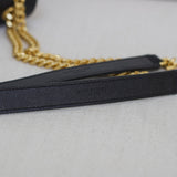 Saint Laurent Black Grain Medium Triquilt Envelope Flap