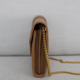 Saint Laurent Caramel Tan Triquilt Envelope WOC