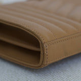 Saint Laurent Caramel Tan Triquilt Envelope WOC