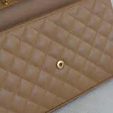 Saint Laurent Caramel Tan Triquilt Envelope WOC