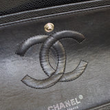 Chanel Black Caviar Medium Classic Flap with Silver Hardware