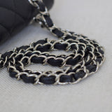 Chanel Black Caviar Medium Classic Flap with Silver Hardware