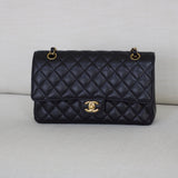 Chanel Black Caviar Medium Classic Flap with Gold Hardware