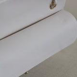 Chanel White Caviar Small Classic Flap with Light Gold Hardware