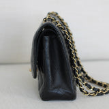 Vintage Chanel Black Caviar Medium Classic Flap with 24k Gold Hardware