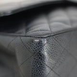 Vintage Chanel Black Caviar Medium Classic Flap with 24k Gold Hardware