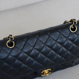 Vintage Chanel Black Caviar Medium Classic Flap with 24k Gold Hardware