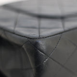 Vintage Chanel Black Lambskin Medium Classic Flap with 24k Gold Hardware