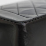 Vintage Chanel Black Lambskin Small Diana with 24k Gold Hardware