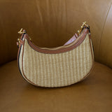 Celine Raffia Ava Shoulder Bag