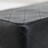 Vintage Chanel Black Lambskin 20cm Square with 24k Gold Hardware