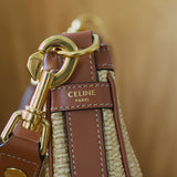 Celine Raffia Ava Shoulder Bag