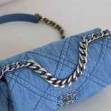 Chanel 22P Denim Small 19 Flap with Mixed-Metal Hardware