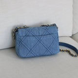Chanel 22P Denim Small 19 Flap with Mixed-Metal Hardware