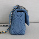Chanel 22P Denim Small 19 Flap with Mixed-Metal Hardware
