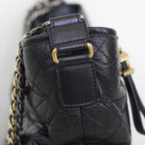 Chanel 17A Black Lambskin Gabrielle Hobo with Mixed-Metal Hardware