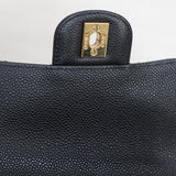 Chanel Black Caviar Mini Square with Gold Hardware