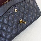 Chanel Black Caviar Medium Classic Flap with Gold Hardware