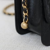 Chanel 24C Black Calfskin Mini My Perfect Bag with Aged Gold Hardware