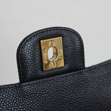 Chanel Black Caviar Mini Square with Gold Hardware