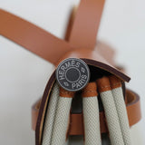 Hermès Beton Naturel Military Toile Herbag Zip 31 Palladium Hardware