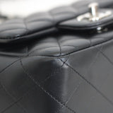 Chanel Black Lambskin Mini Square with Silver Hardware
