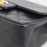 Chanel Black Caviar Mini Square with Gold Hardware