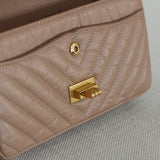 Chanel 16A Beige Calfskin 224 (Mini Size) Reissue 2.55 with Aged Gold Hardware