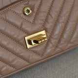 Chanel 16A Beige Calfskin 224 (Mini Size) Reissue 2.55 with Aged Gold Hardware