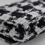 Chanel 20S Houndstooth Black & White Tweed Wallet on Chain with Light Gold Hardware