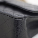 Chanel Black Caviar Medium Classic Flap with Gold Hardware